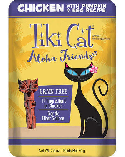 Tiki Pets Cat Aloha Chicken Pumpkin and Egg 2.5oz. (Case of 12)