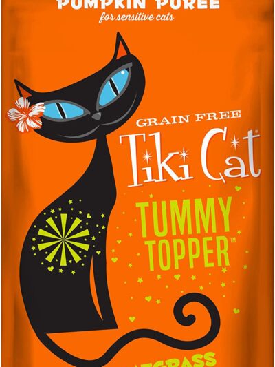 Tiki Pets Cat Tummy Topper Pumpkin Puree and Wheatgrass 1.5oz. (Case of 12)