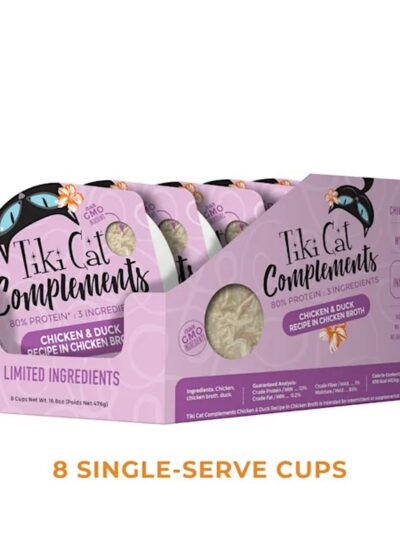 Tiki Pet Cat Complements Chicken and Duck 2.1oz. (Case of 8)