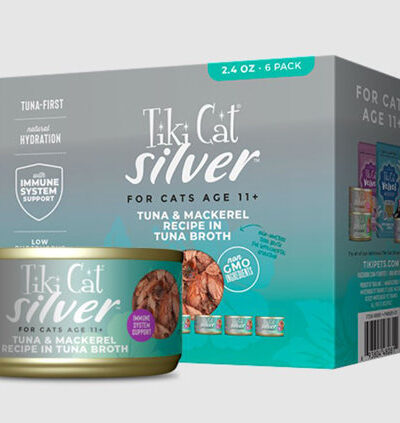 Tiki Pet Cat Silver Tuna Mackerel 2.4oz. (Case of 6)