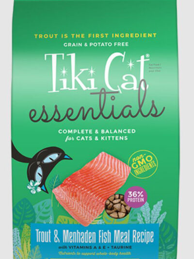 Tiki Pet Cat Essential Grain Free Trout Menhaden Fish 6Lb