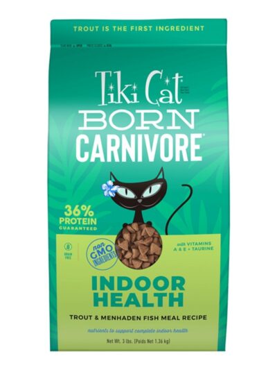 Tiki Pet Cat Born Carnivore Indoor Trout 3Lb