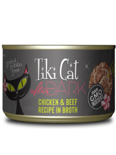 Tiki Pet Cat After Dark Pate Chicken & Beef 5.5oz. (Case of 8)