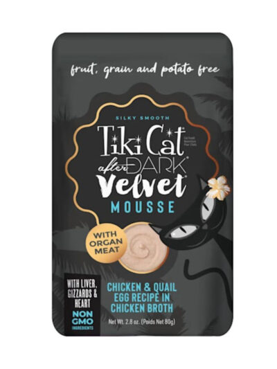Tiki Pet Cat After Dark Mousse Chicken & Quail 2.8oz. (Case of 12)