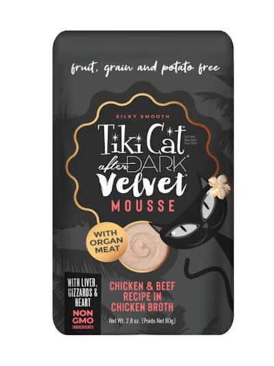 Tiki Pet Cat After Dark Mousse Chicken & Beef 2.8oz. (Case of 12)
