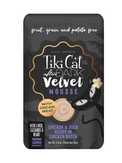 Tiki Pet Cat After Dark Mousse Chicken & Duck 2.8oz. (Case of 12)