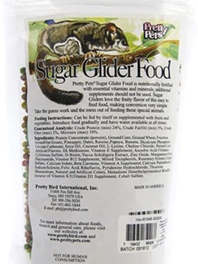 Pretty Bird International Sugar Glider Dry Food 1ea/20 lb