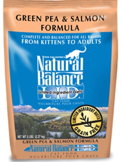 Natural Balance Pet Foods L.I.D. Dry Cat Food Green Pea & Salmon 1ea/5 lb