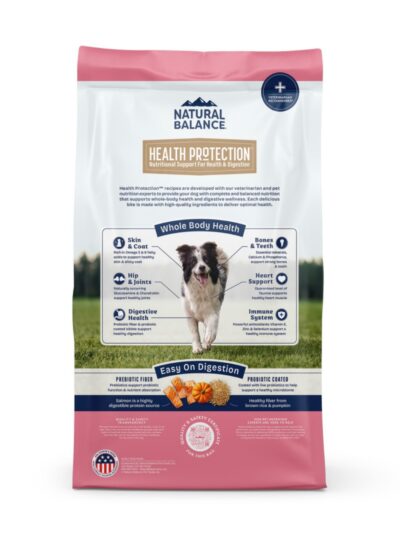 Natural Balance Pet Foods Health Protection Dry Dog Food Salmon, Brown Rice & Pumpkin 22lb