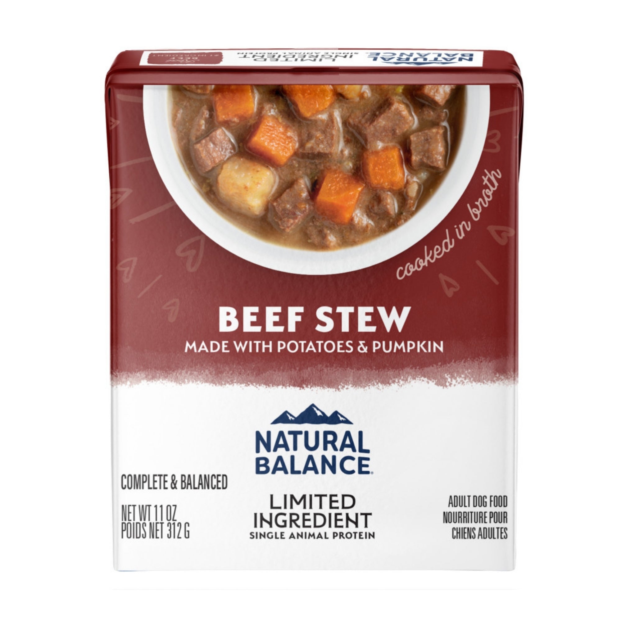 Natural Balance Pet Foods Limited Ingredient Stew Wet Dog Food Beef 11oz