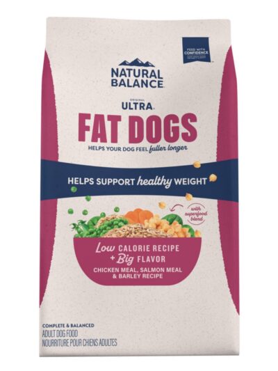 Natural Balance Pet Foods Original Ultra Fat Dogs Dry Dog Food Chicken Meal, Salmon Meal & Barley 24lb