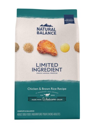 Natural Balance Pet Foods Limited Ingredient Dry Dog Food Chicken & Brown Rice 24lb