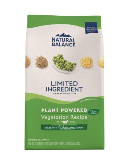 Natural Balance Pet Foods Limited Ingredient Plant Powered Vegan-Friendly Dry Dog Food 24lb