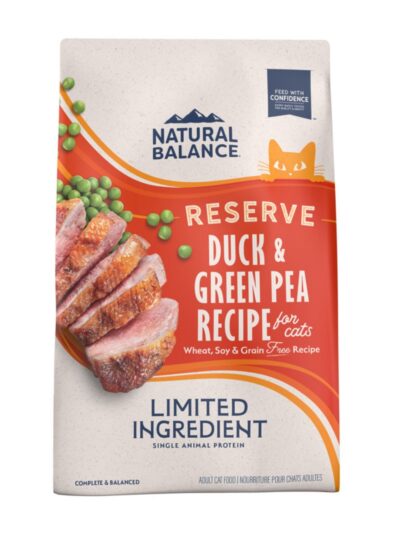 Natural Balance Pet Foods Limited Ingredient Reserve Grain Free Dry Cat Food Duck & Green Pea 4lb