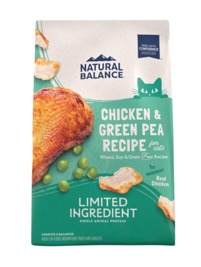 Natural Balance Pet Foods Limited Ingredient Grain Free Dry Cat Food Green Pea & Chicken 4lb