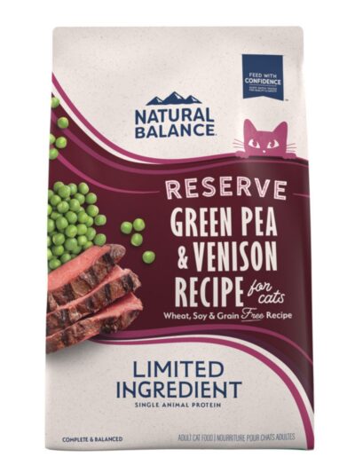 Natural Balance Pet Foods Limited Ingredient Reserve Grain Free Dry Cat Food Green Pea & Venison 4lb