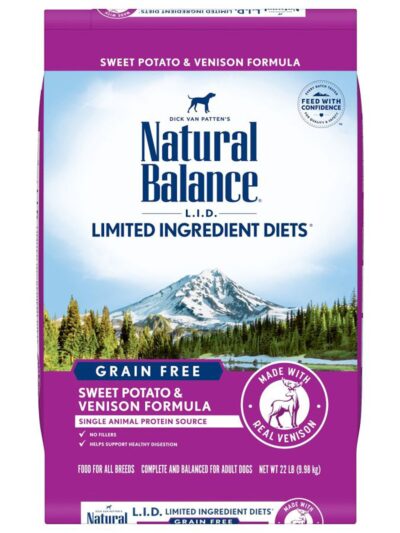 Natural Balance Pet Foods Limited Ingredient Reserve Grain Free Sweet Potato & Venison 22lb