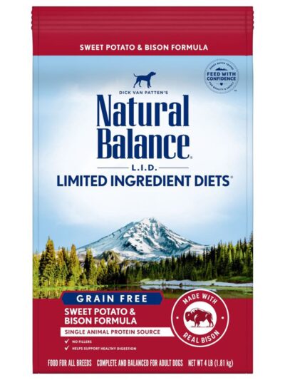 Natural Balance Pet Foods Limited Ingredient Reserve Grain Free Sweet Potato & Bison 4lb