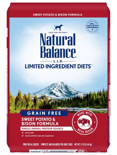 Natural Balance Pet Foods Limited Ingredient Reserve Grain Free Sweet Potato & Bison 12lb