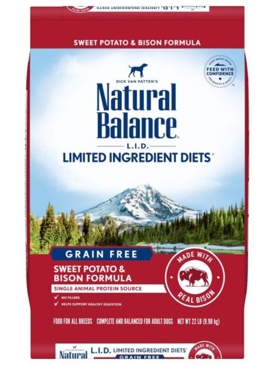 Natural Balance Pet Foods Limited Ingredient Reserve Grain Free Sweet Potato & Bison 22lb