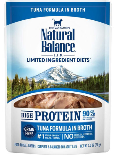 Natural Balance Pet Foods L.I.D. High Protein Wet Cat Food Tuna 24ea/2.5 oz