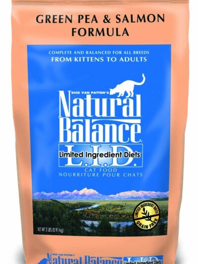 Natural Balance Pet Foods L.I.D. Dry Cat Food Green Pea & Salmon 1ea/2 lb