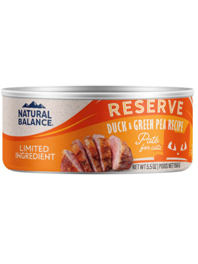 Natural Balance Pet Foods Limited Ingredient Reserve Canned Cat Food Duck & Green Pea 5.5oz