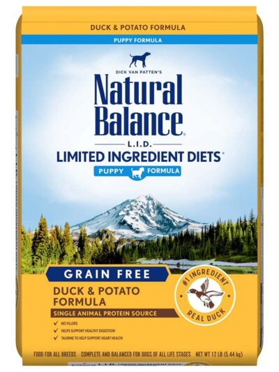 Natural Balance Pet Foods Limited Ingredient Reserve Grain Free Puppy Dry Dog Food Duck & Potato 12lb