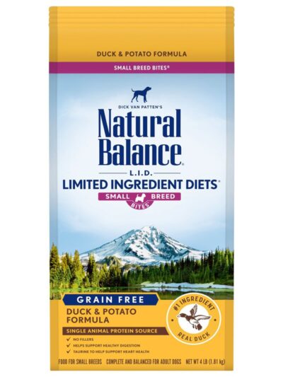 Natural Balance Pet Foods Limited Ingredient Reserve Grain Free Small Breed Dry Dog Food Duck & Potato 4lb