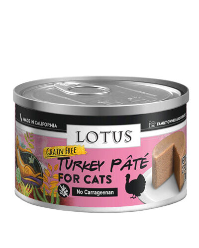 Lotus Cat Grain Free Turkey Pate 5.3oz. (Case of 24)