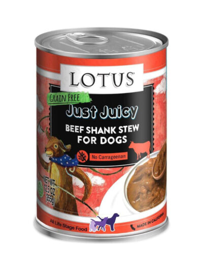 Lotus Dog Grain Free Juicy Beef Shank Stew 12.5oz. (Case of 12)