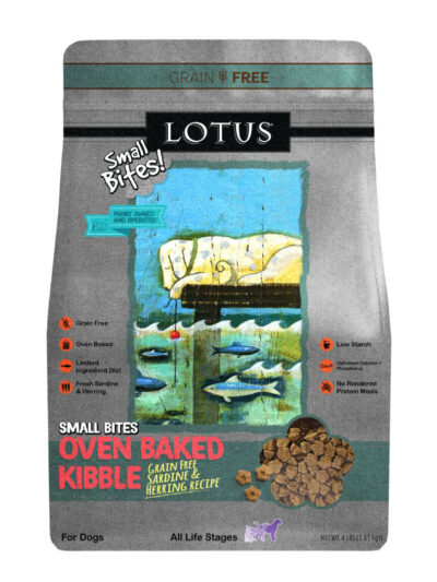 Lotus Dog Adult Grain Free Small Bite Sardine Pollock 4Lb