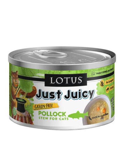 Lotus Cat Just Juicy Pollock Stew 2.5oz. (Case of 24)