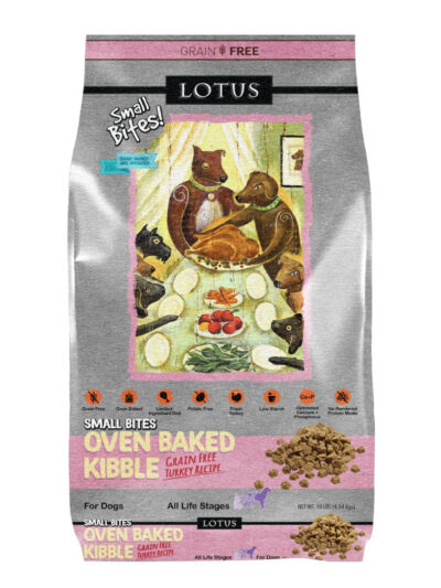 Lotus Dog Adult Grain Free Small Bite Turkey 10Lb