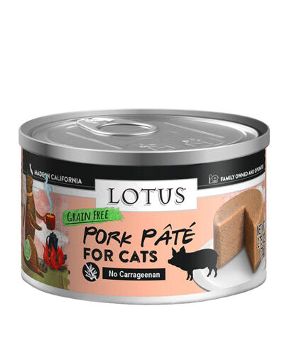 Lotus Cat Pate Grain Free Pork 2.75oz. (Case of 24)