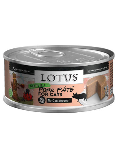 Lotus Cat Pate Grain Free Pork 5.3oz. (Case of 24)