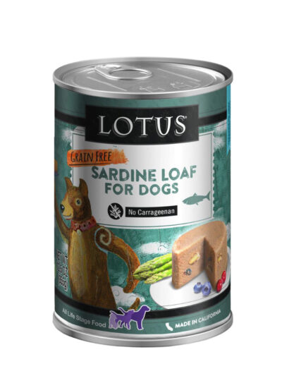Lotus Dog Grain Free Loaf Sardine 12.5oz. (Case of 12)