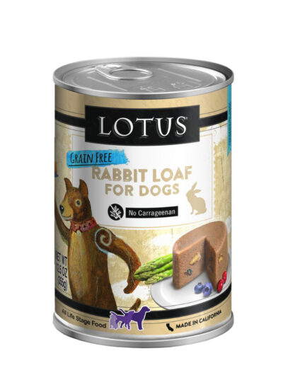 Lotus Dog Grain Free Loaf Rabbit 12.5oz. (Case of 12)