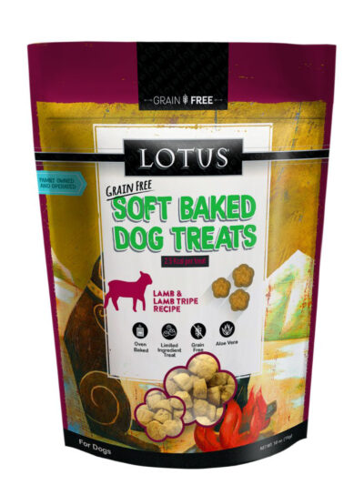 Lotus Dog Soft Baked Grain Free Lamb Tripe 10oz.
