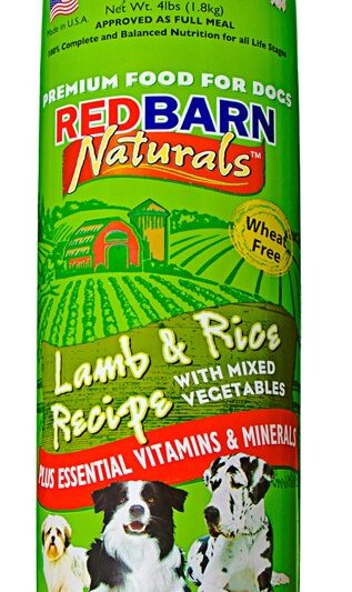 Redbarn Pet Products Dog Food Roll Lamb & Rice 4lb
