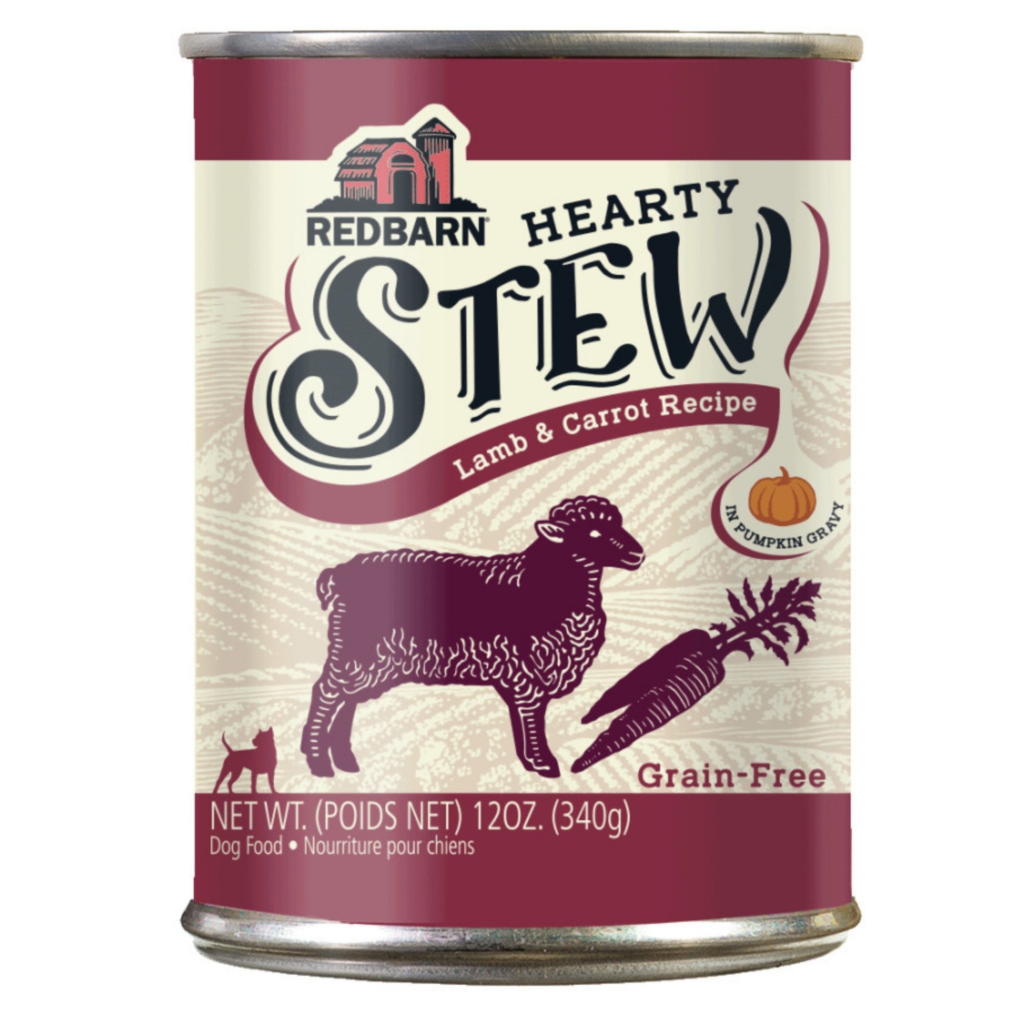 Redbarn Pet Products Hearty Stew All Life Stages Canned Dog Food Lamb & Carrot 12oz