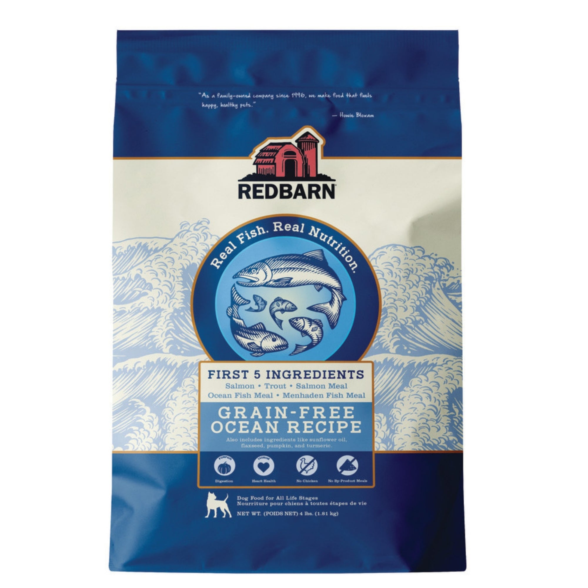 Redbarn Pet Products Grain Free Dry Dog Food Ocean, 1ea/4 lb