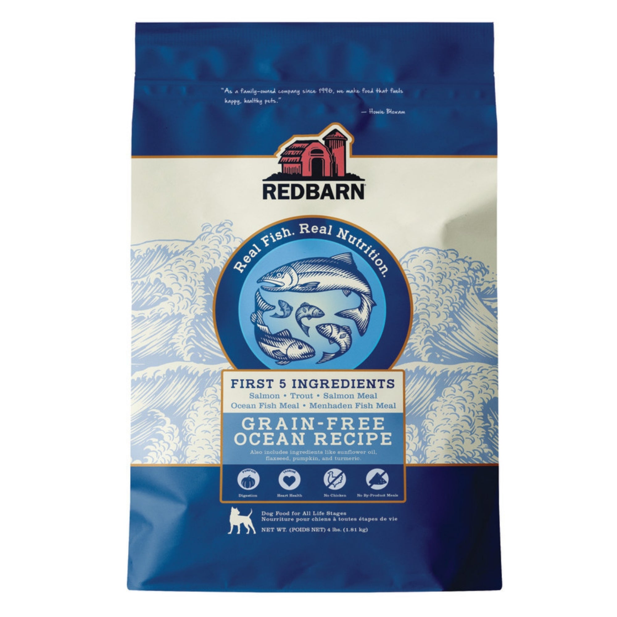 Redbarn Pet Products Grain Free Dry Dog Food Ocean, 1ea/22 lb