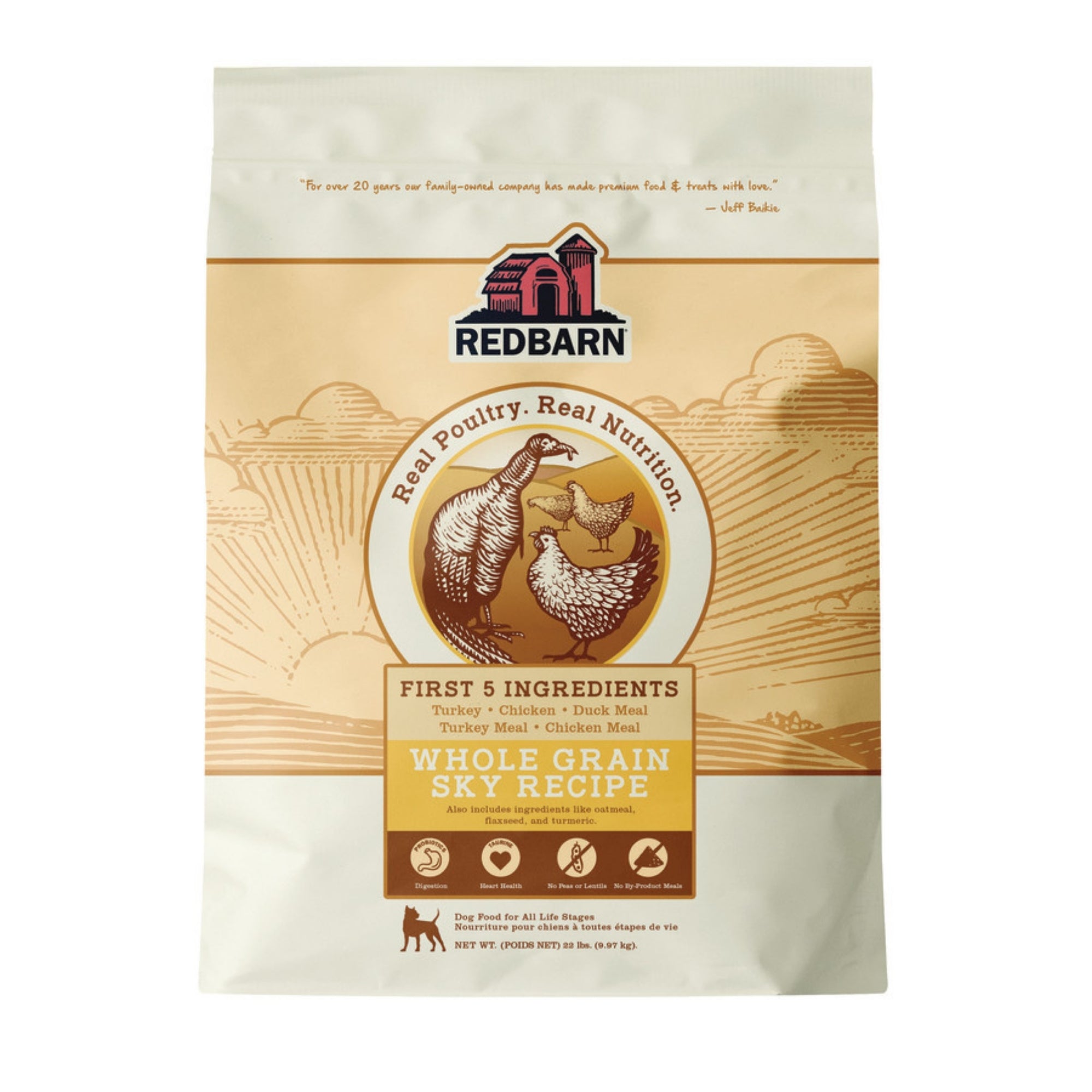 Redbarn Pet Products Whole Grain Dry Dog Food Sky, 1ea/22 lb