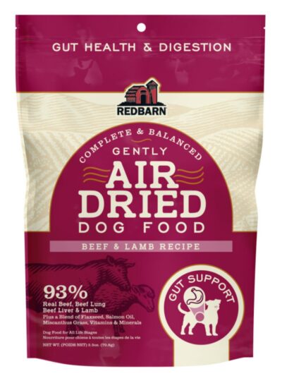 Redbarn Pet Products Air Dried Gut Support Dry Dog Food Beef & Lamb, 12ea/2.5 oz.
