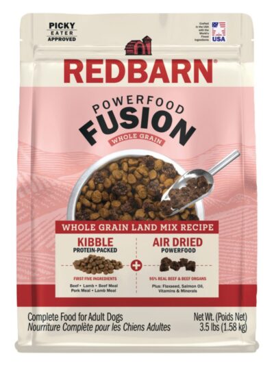 Redbarn Pet Products Powerfood Fusion Whole Grain Dry Dog Food Land Mix Beef, 1ea/3.5 lb