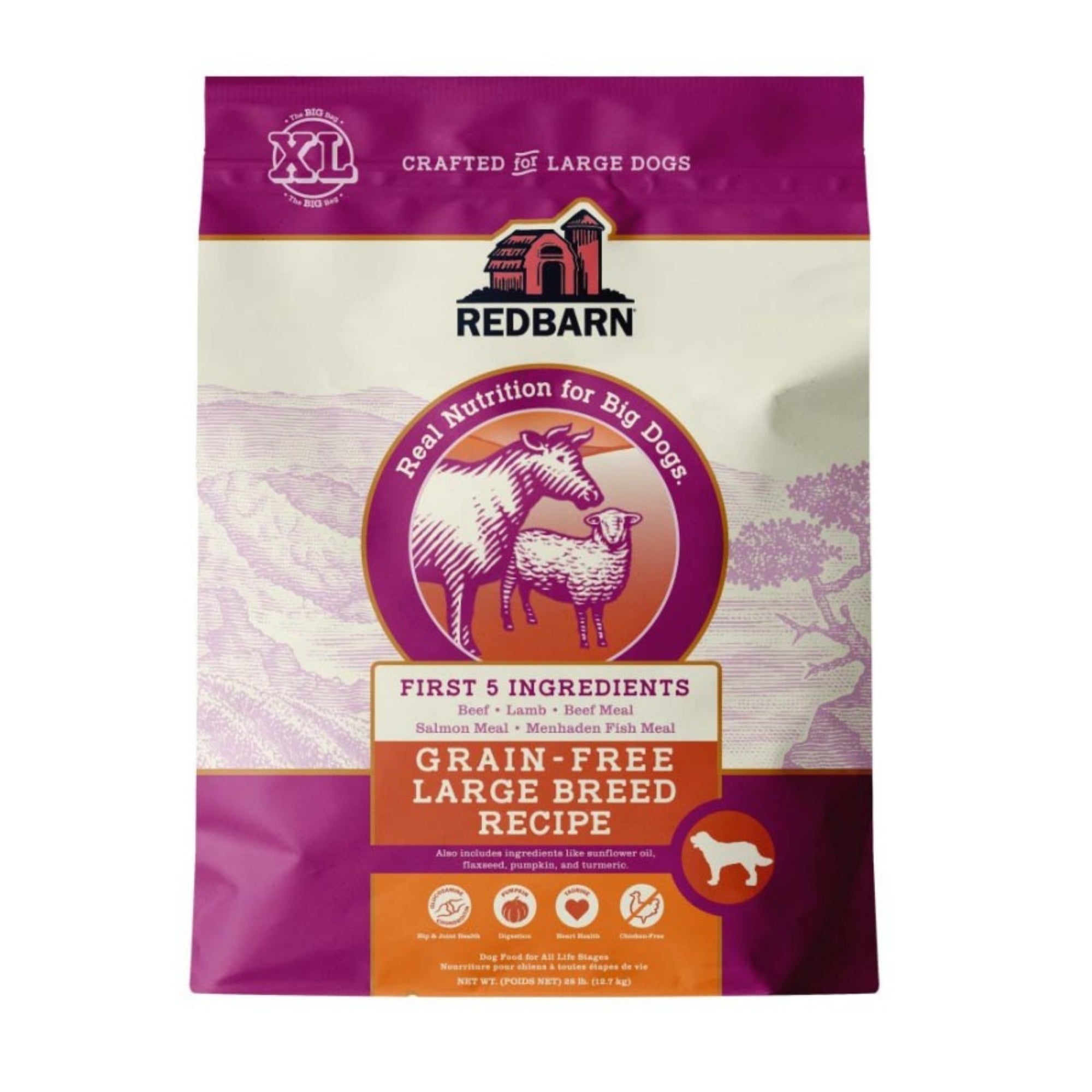 Redbarn Pet Products Grain-Free Large Breed Dry Dog Food Beef & Lamb, 1ea/28 lb