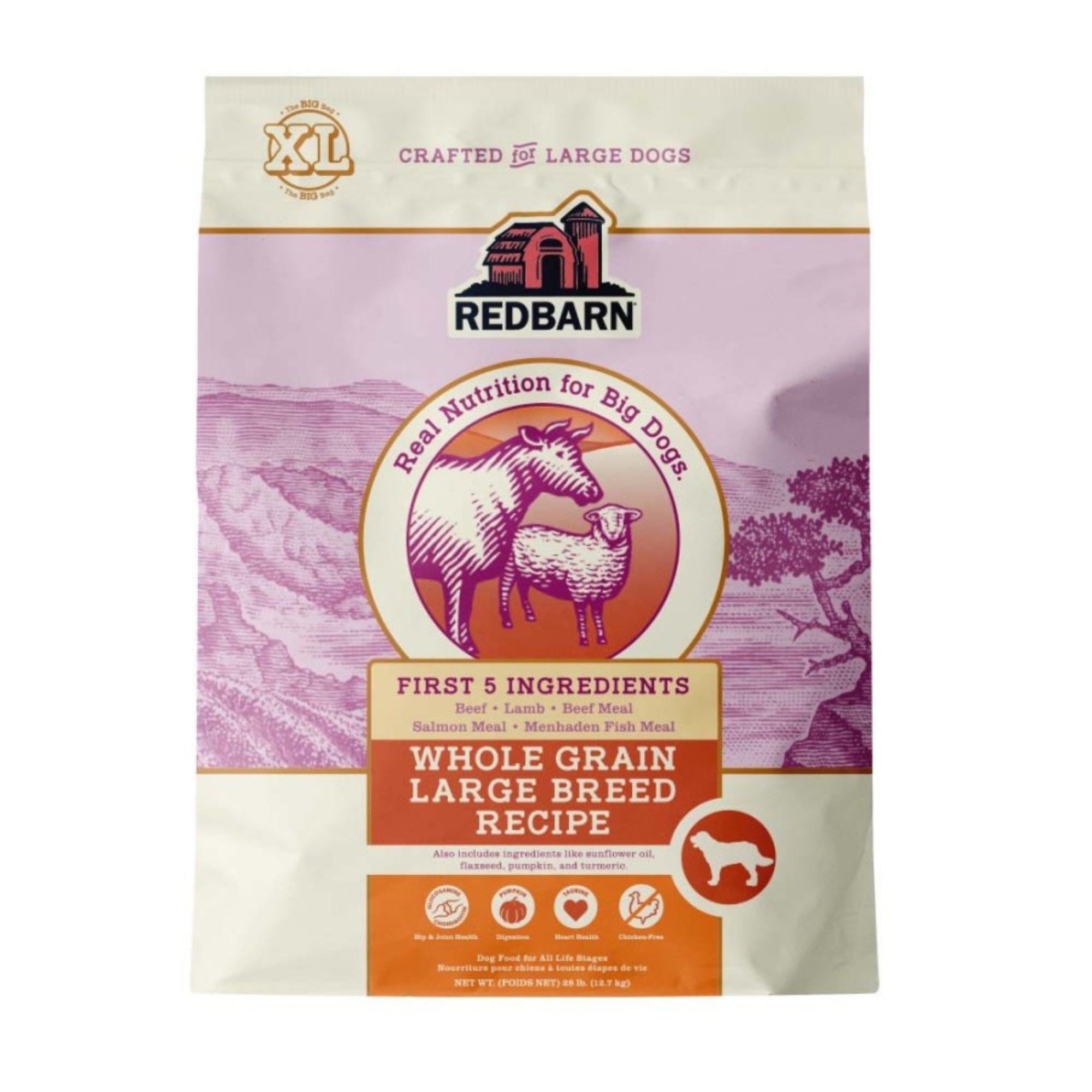Redbarn Pet Products Whole Grain Large Breed Dry Dog Food Beef & Lamb, 1ea/15 lb