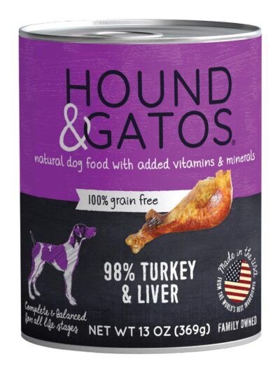 Hound And Gatos Dog Grain Free Turkey And Liver 13oz. (Case of 12)