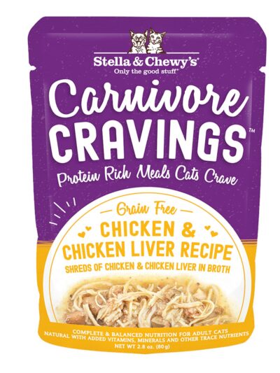 Stella and Chewys Carnivore Cravings Chicken and Chicken Liver Recipe 2.8oz. (Case of 24)